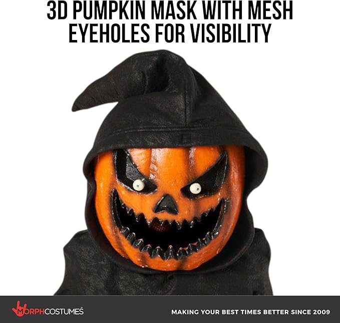 Morph Pumpkin Costume Kids, Pumpkin Grim Reaper Costume Boys, Scary Halloween Costumes, Kids Halloween Costumes for Boys