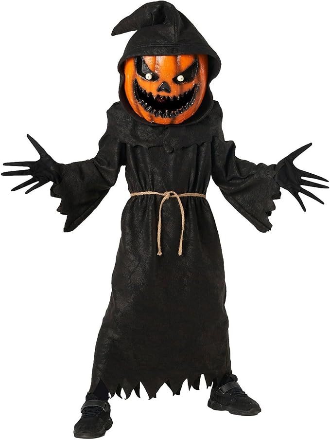 Morph Pumpkin Costume Kids, Pumpkin Grim Reaper Costume Boys, Scary Halloween Costumes, Kids Halloween Costumes for Boys