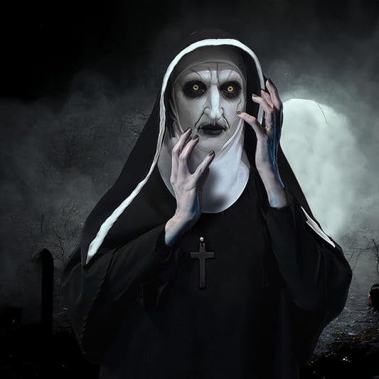 ACBAGI The Nun Mask Full Head Scary Halloween Mask Costume for Unisex Adults Men Women